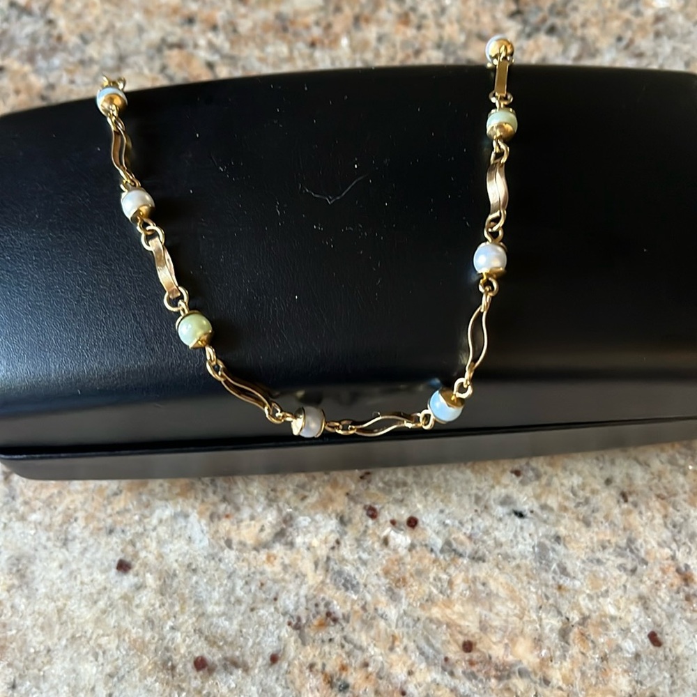 Gold plated ankle bracelet